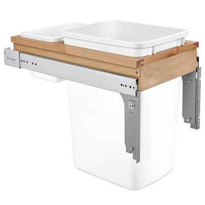  Rev-A-Shelf Single Pullout Top Mount Trash Can