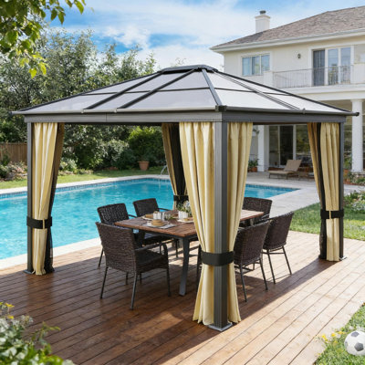 Outdoor Gazebo,Hardtop Gazebo Canopy