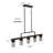Kitchen Island Lighting Farmhouse Linear Chandelier for Dining Room Hanging Light Fixture