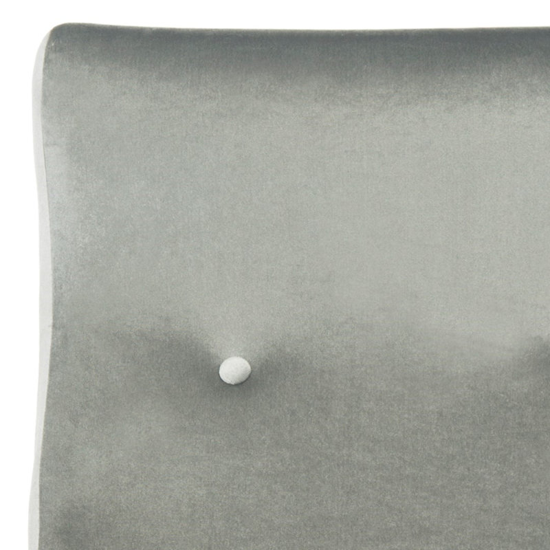 Alve Velvet Armchair, Light Gray