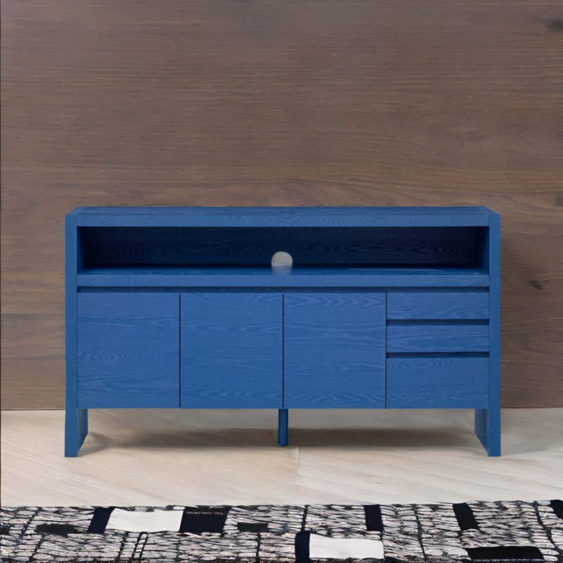 Buffet 3 portes, Bleu