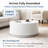 Elegant Design Round Coffee Table, No Assembly Needed, Solid Construction