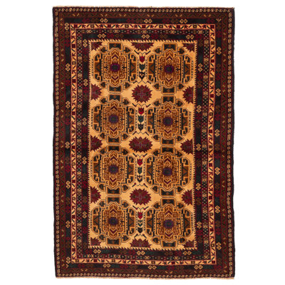 Teimani Beige Rug 4'4" x 6'5"