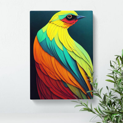 Colourful Bird No.3 Abstract - Wall Art