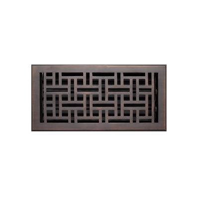 Wicker Brass Floor Register