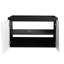 Meuble-lavabo 32 po, aspect à fermeture en douceur, look tendance, fixation murale blanche et noire, mécanisme, enchantement moderne, et-649226684