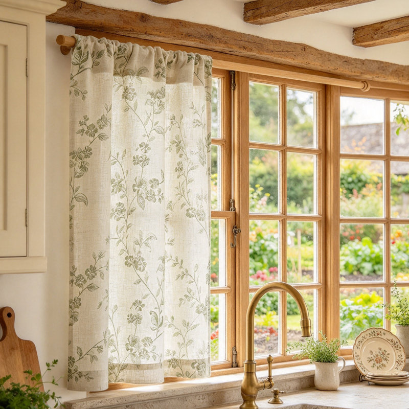 Floral Kitchen Curtain Kitchen Pelmet