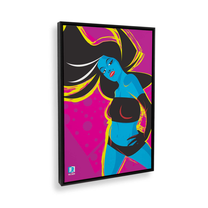 Grace In Motion, Impression encadrée sans passe-partout, H 18,75 po x l 12,75 po, Noir satiné