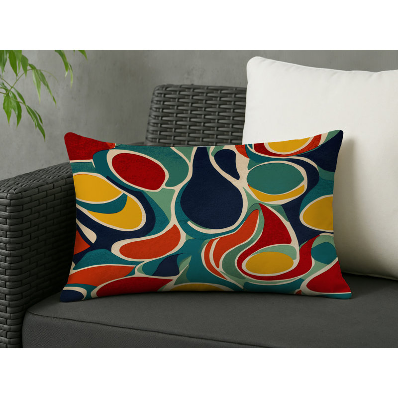 Witty Loop Indoor And Outdoor Pillow, Rectangle 20"H x 14"W