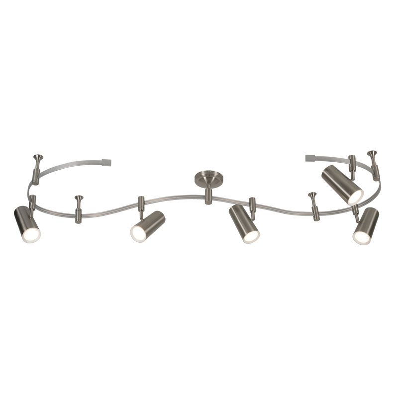 Ellipse 5-Light LED Flex Track, Brushed Nickel