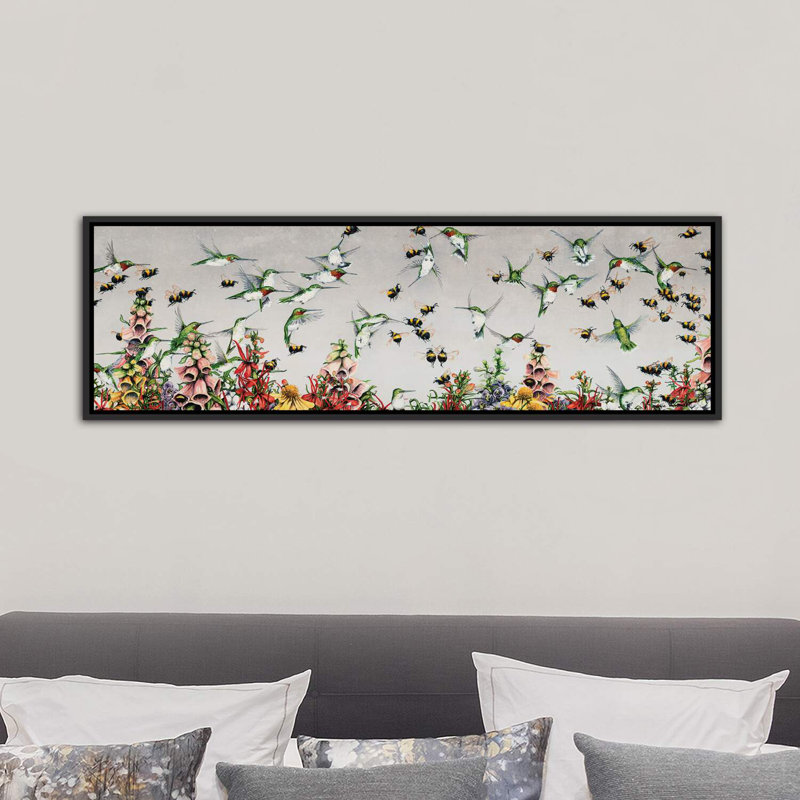 La Bataille de Flynn's Patch - reproduction d'art panoramique, H 16 po x l 48 po x 1,5 po, Toile avec cadre noir patiné