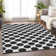 Premium Machine Washable Prisco Black Rug