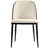 Modern Upholstered Dining Chair, Mid-Century Curved Back Side Chair, Solid Wood Legs Minimalist Kitchen Accent Seating-484800969