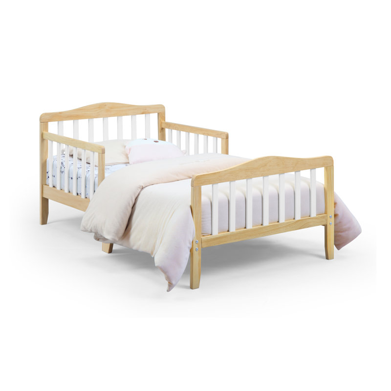 Twain Toddler Bed, Natural/White
