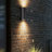 Adeele 8" Modern Outdoor Wall Light In 2 Lights With 2 5W Led Gu10 Replaceable Bulbs