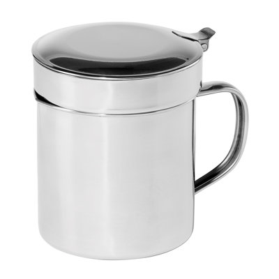 Oggi Prep Stainless Steel Grease Can (32 Oz, 1 Qt)