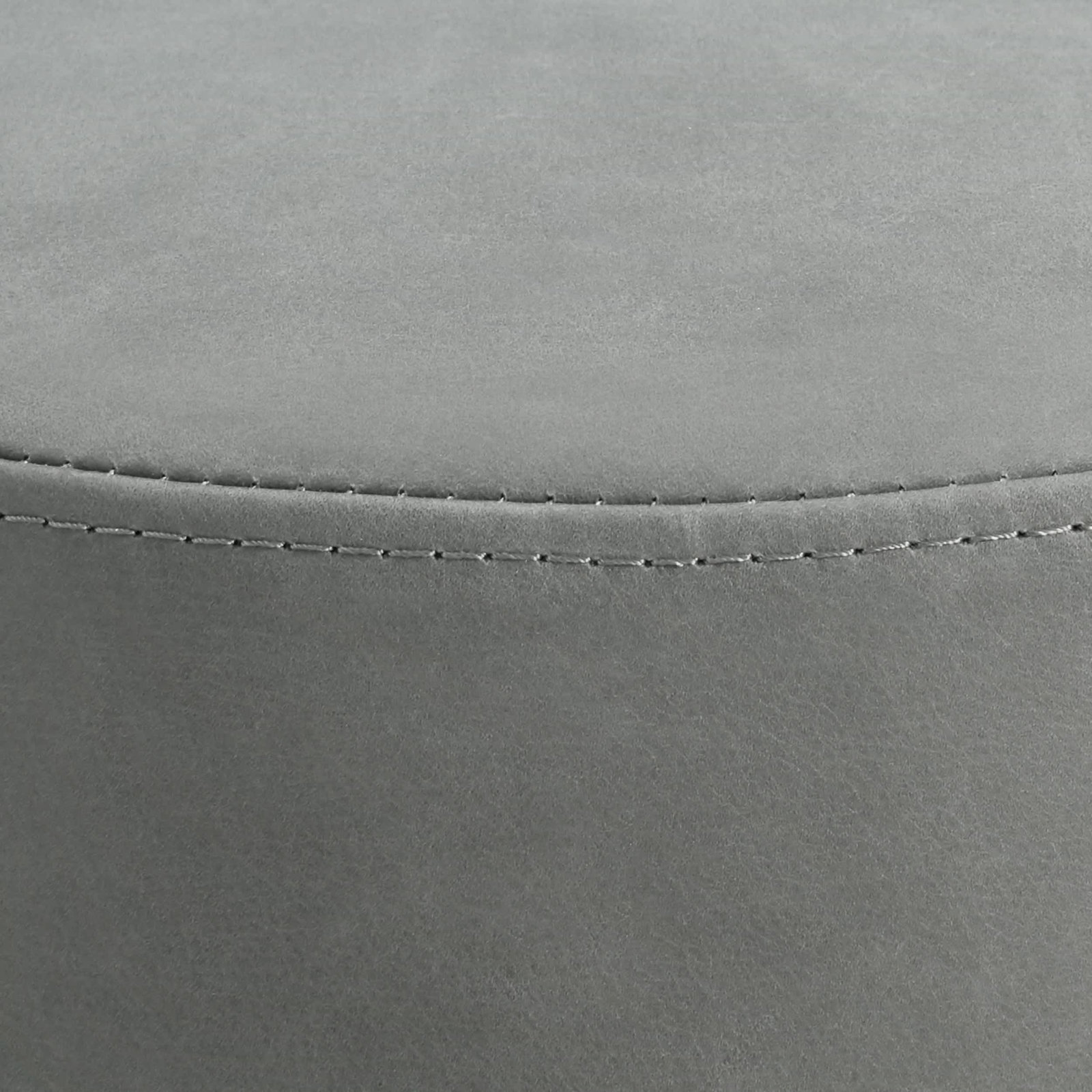 Bumper Upholstered Ottoman, Breezy Blue Genuine Leather