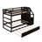 Twin Over Twin Bunk Bed with Trundle, Storage Staircase and Solid Wood Frame for Kids Bedroom-730214556