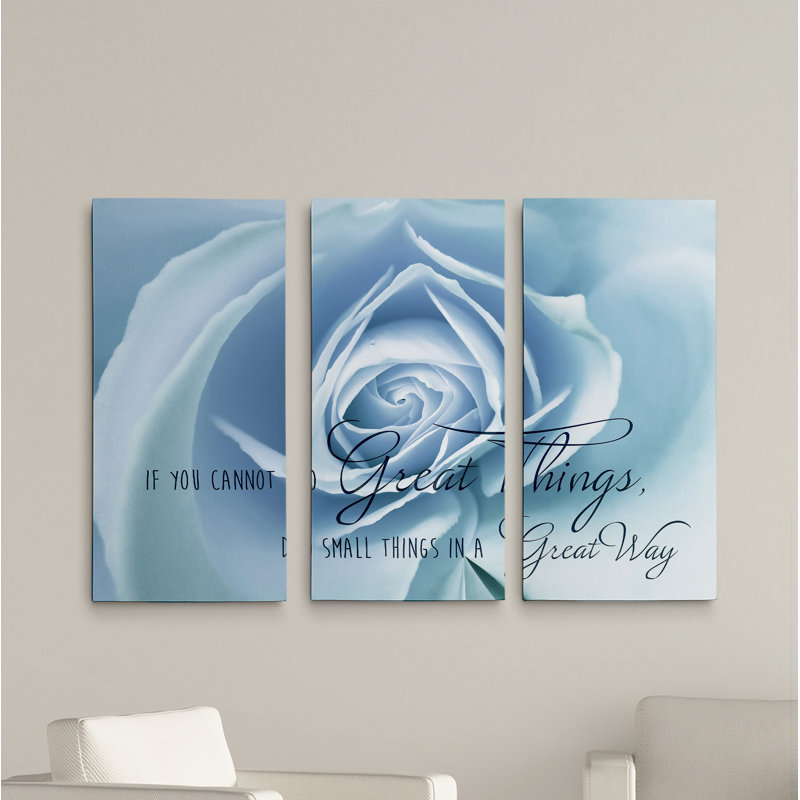 A Premium «Do Great Things», ensemble de 3 impressions sur toile, H 24 po x l 36 po x P 1,5 po