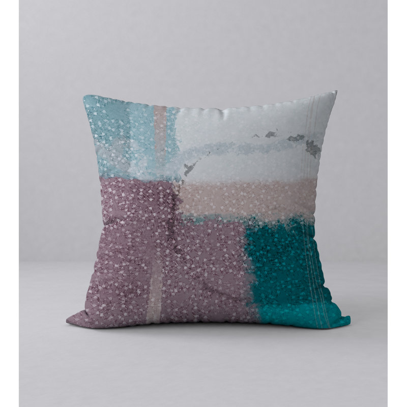 Abstract Reversible Throw Pillow, 18" x 18"