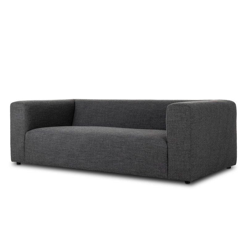 Lawndale Sofa-89"-Napa Sandstone, Saxon Charcoal