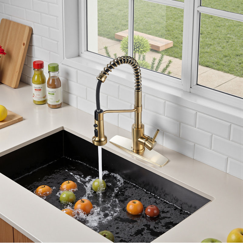 Robinet de cuisine avec accessoires FORIUS, Or