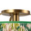 Plafonnier semi-encastré or brossé Scout 13 po Scout-368676109-368676080