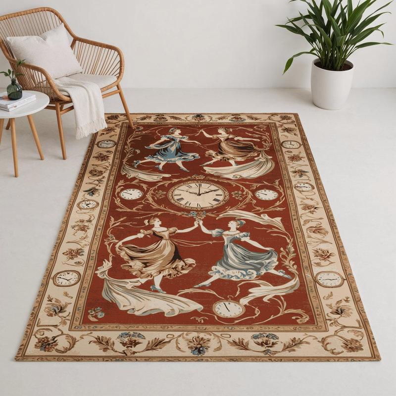 Tapis d'intérieur et d'extérieur brun français, Rectangulaire 3 pi x 5 pi