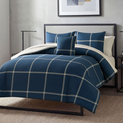 The Sheet Lab Window Pane Check Bed-in-a-Bag Comforter Set