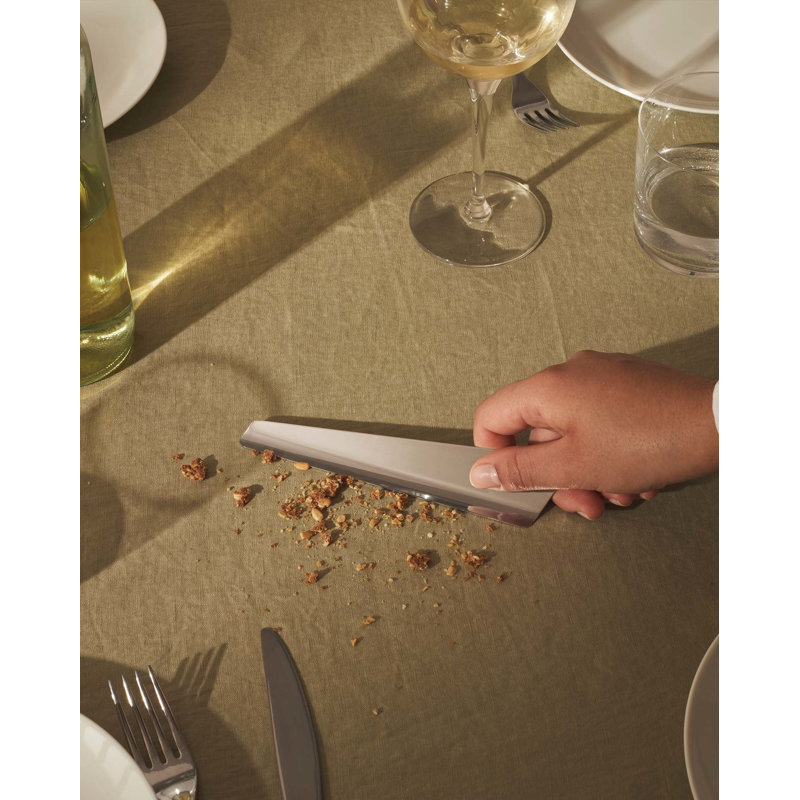 Silver Stainless Steel Modern Crumb Collector