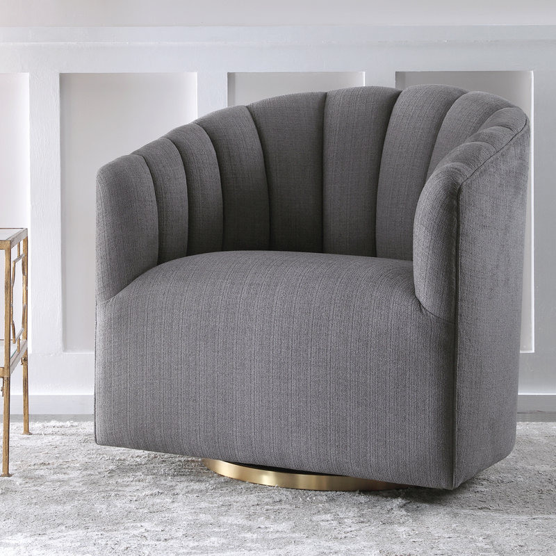 Undercliff Upholstered Swivel Barrel Chair
