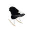 Tapis noir en peau de mouton Amel-866675173