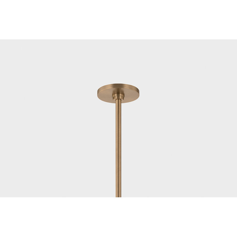 Troy Lighting August Chandelier in Patina Brass, 38.5" H x 59" W x 59" D, 4 Lights