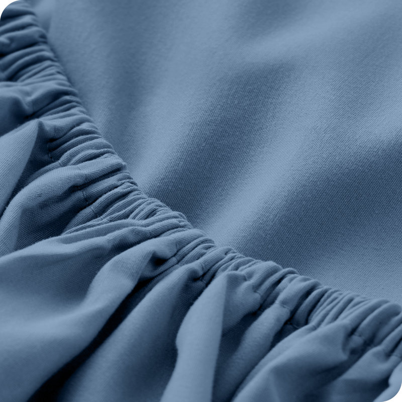 Microfiber Fitted Sheet, Queen Fitted Sheet, Coronet Blue