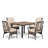 Salem 4 - Person Patio Dining Set with Square Table , Cushions Included