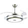 36" Taig 4-Blade LED Crystal Ceiling Fan with Remote Control and Light Kit Included
