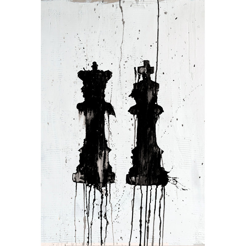 «Jaresha Chess P pièces V on Canvas» par Kent Youngstrom, reproduction, L 12 po x H 18 po