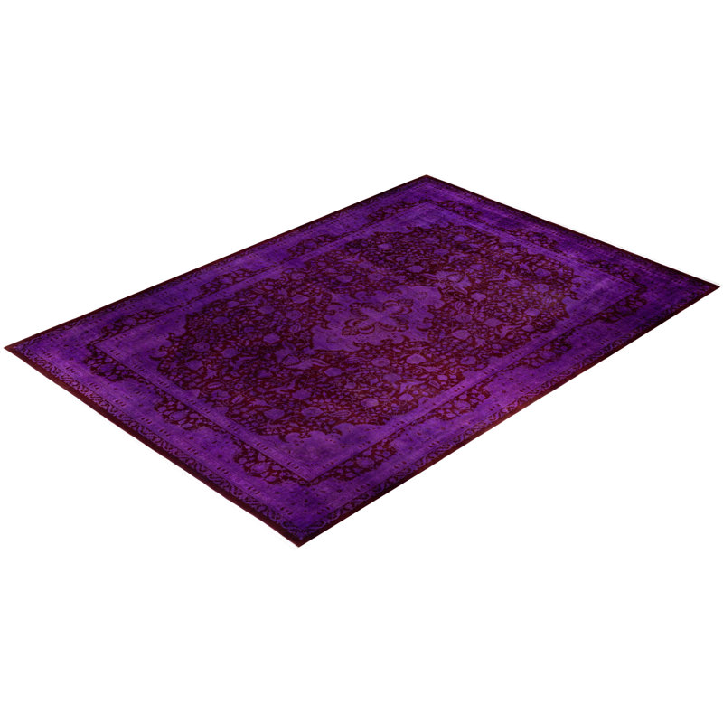 Overdyed One-of-a-Kind 10' 2" X 14' 4" Hand Knotted Area Rug