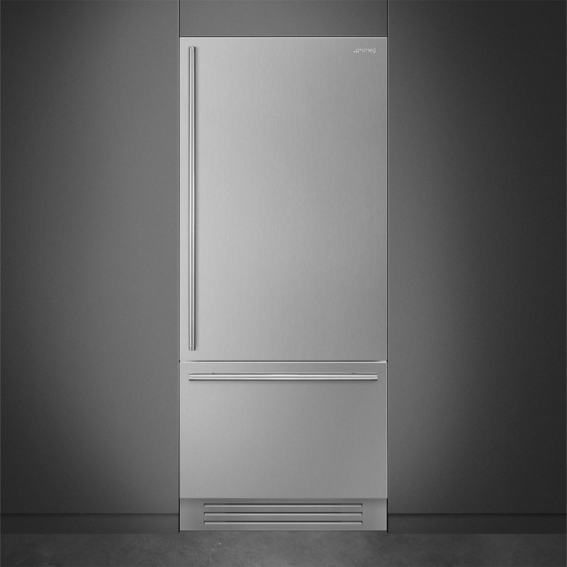 36" Bottom-Mount Refrigerator, Auto Ice Maker  W/Handles, Dual Evaporators And Inverter Compressors, TFT Touch Display