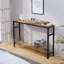 Console étroite, canapé de 47 pouces avec tablette ajustable, table longue à 2 niveaux-1108479407-1101340926
