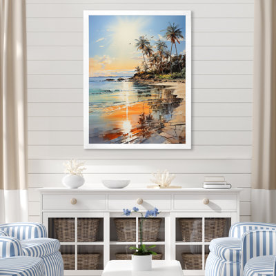 «Coastalbeach Beach Bliss I» - Art mural sur toile