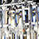 Acob 3 - Light Crystal Linear Pendant with Wrought Iron