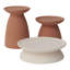 Accessoires de bougie de table en céramique 6 po Sue