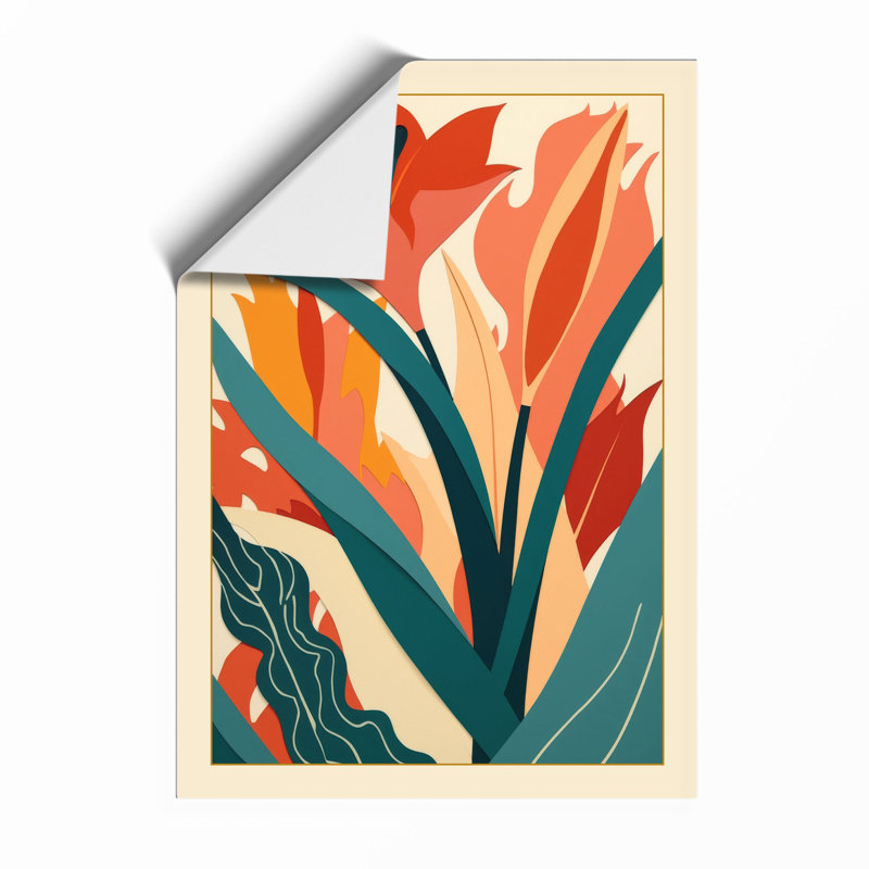 Bold Blooms Rising Botanical - Framed Print, A1 - 84.1 x 59.4 cm, Unframed
