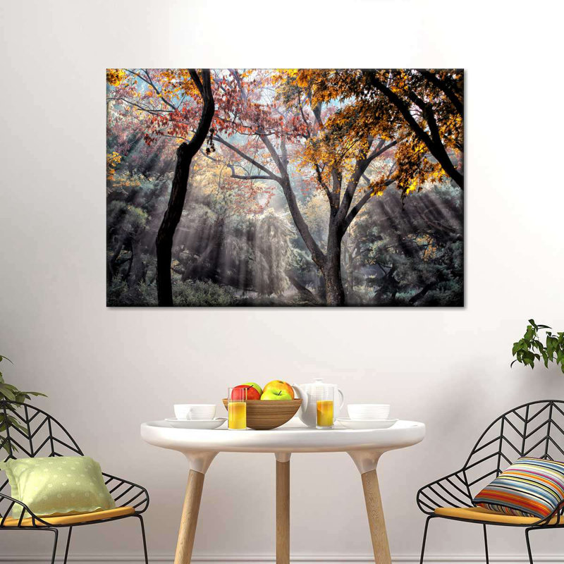 Forest Sun Rays Canvas Print, 30" H x 45" W x 1.25" D