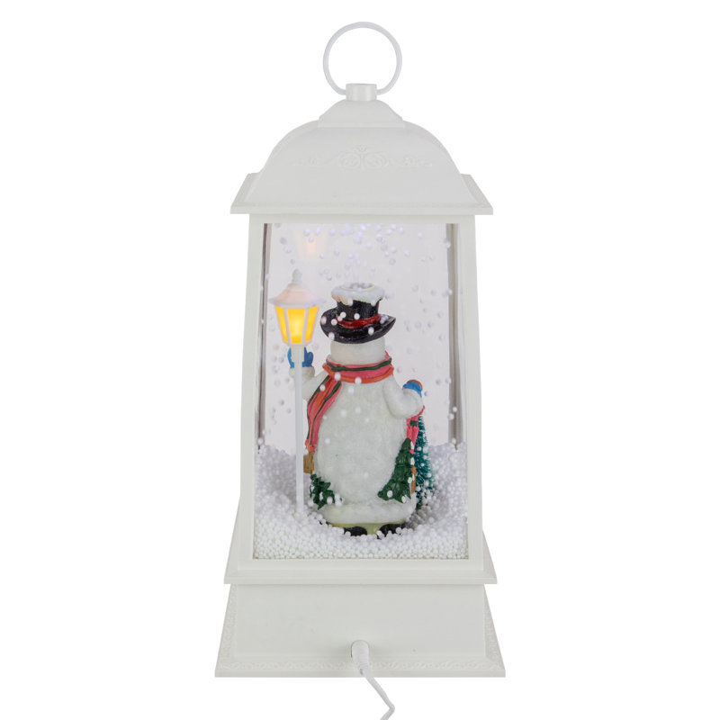 Lanterne de Noël en forme de bonhomme de neige 13,5 po