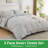 Gogreen 100% Cotton 3 Pieces Luxury King Duvet Cover Floral, Soft & Breathable King Bedding Sets, Pattern King Comfy Duvet Cover, with Zipper Closure-117042715-117042712