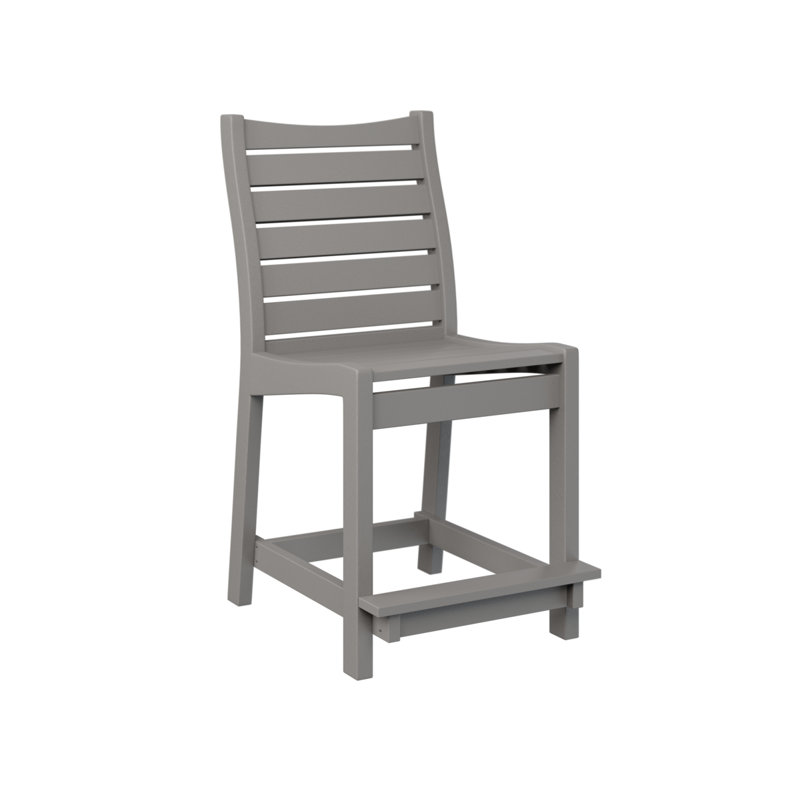 Chaise de comptoir Berlin Gardens Bristol, 22.5", Gris clair
