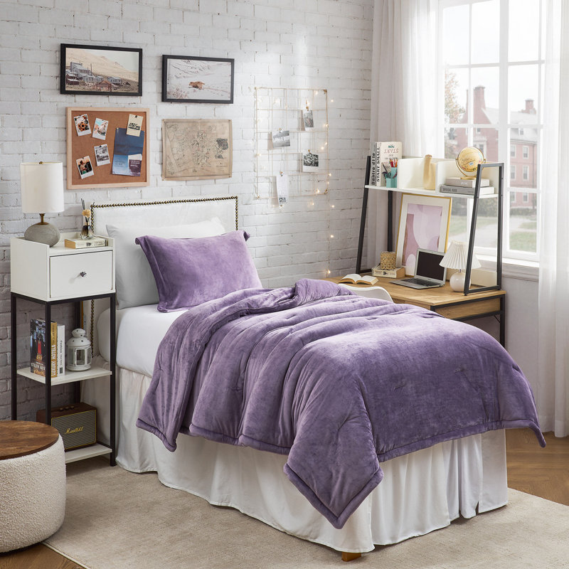 Ensemble d'édredon surdimensionné Coma, Twin XL Comforter + 1 Standard Sham, Mauve