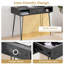 Home Office Desk Set With 1 Office Chair, Modern Desk Computer Desk With Drawers And Storage Shelves, Writing Table With Chair For Home Office-1580725615
